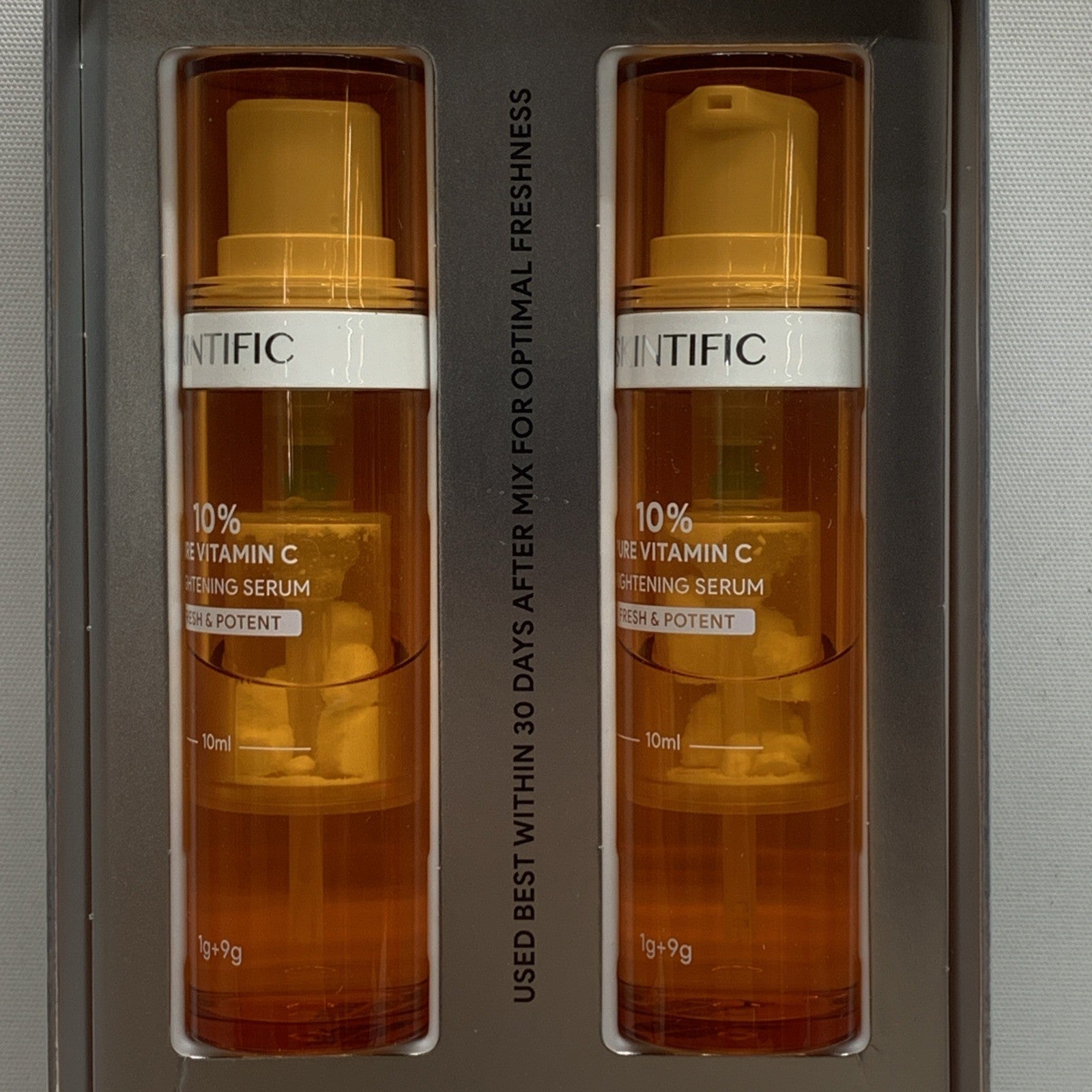 SKINTIFIC Brightening Serum 10% Pure Vitamin C Reduce Dark Spot Skin Glow - 2pck