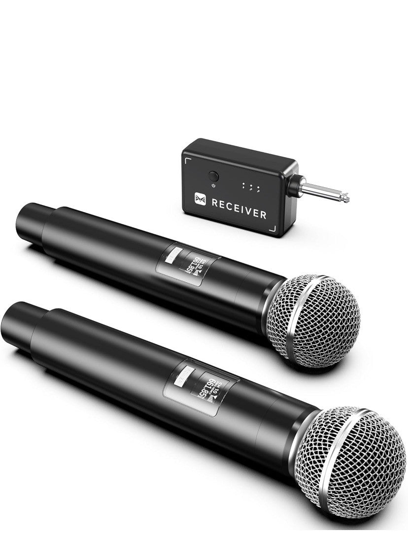 Wireless Microphones for Singing Party Karaoke w/One-to-One Chip Connection 40H