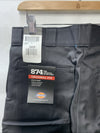 Dickies Men's 874 Classic Original Fit Uniform Work Long Pants Black Size 33x29