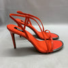 DKNY Women's Open Toe Diaganol Strap Heel Heeled Sandal High Sand 10M Orange
