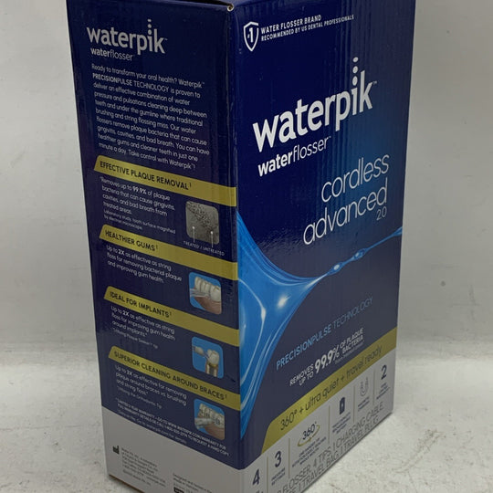 Waterpik Cordless Advanced 2.0 Water Flosser WP-582CD For Teeth, Gums, Braces