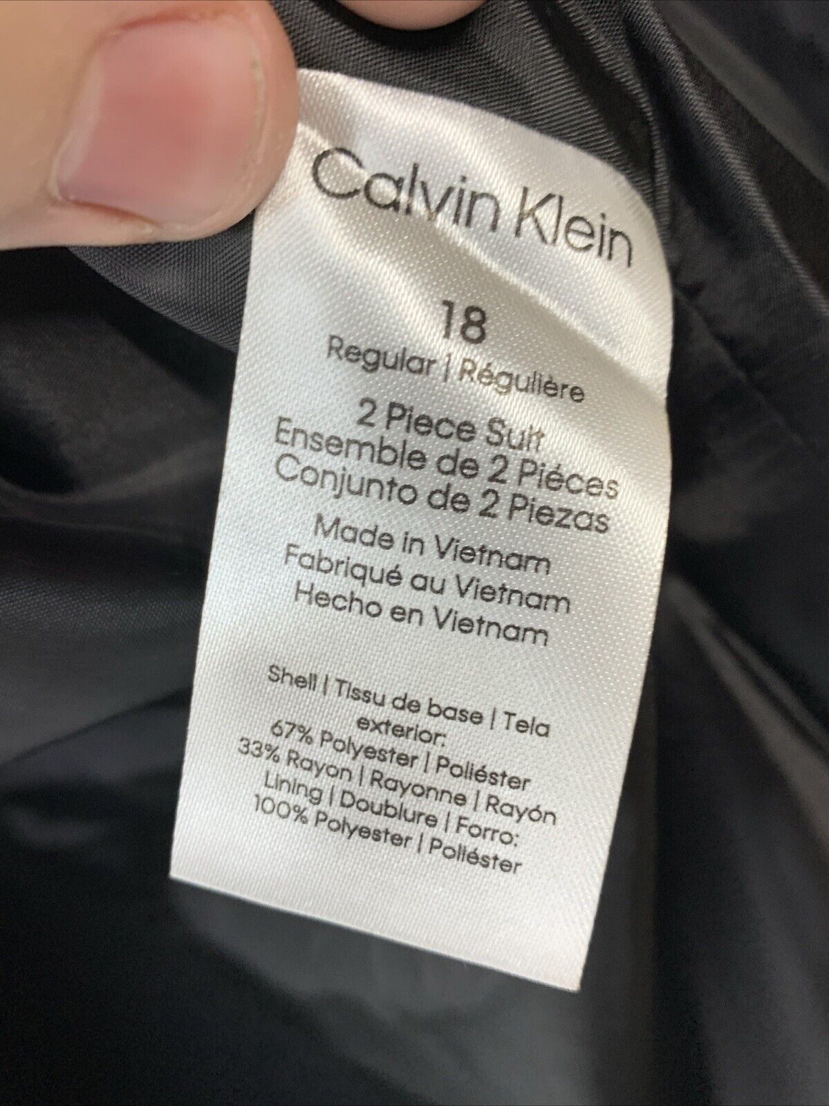 Calvin Klein Boys' 2-Piece Formal Suit & Pant Formal Set 18 Long Sleeve K831209