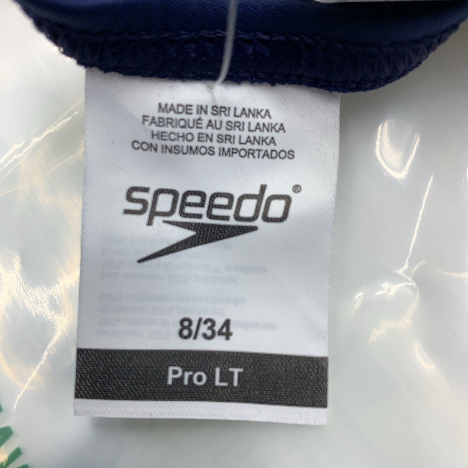 Speedo Women's ProLT Super Pro One Piece Swimsuit Solid Blue Size 8/34 Swimwear