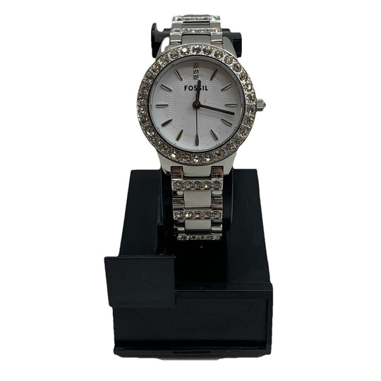 Fossil Jesse ES2362 Stainless Steel Wrist Watch Round Silver-tone Band for Women