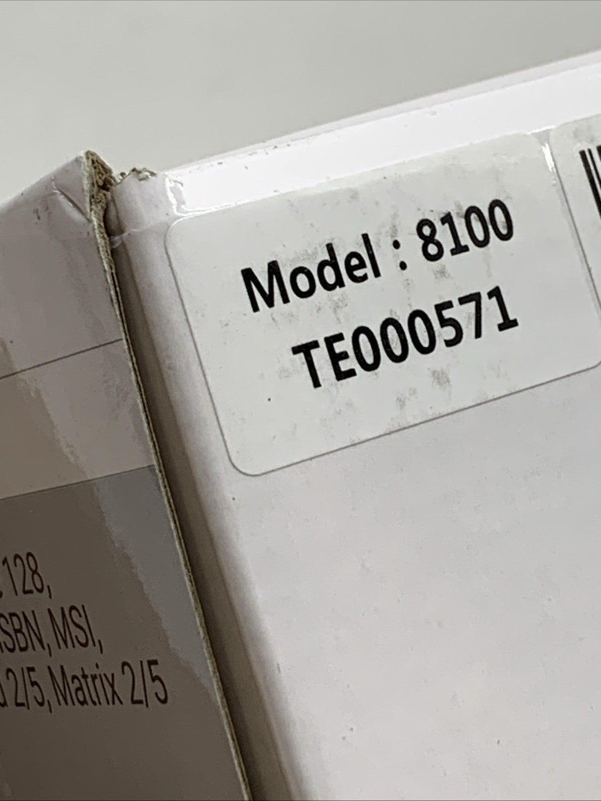 Tera Industrial Wireless 2D QR 1D Barcode Scanner Model 8100 Bluetooth TE000571