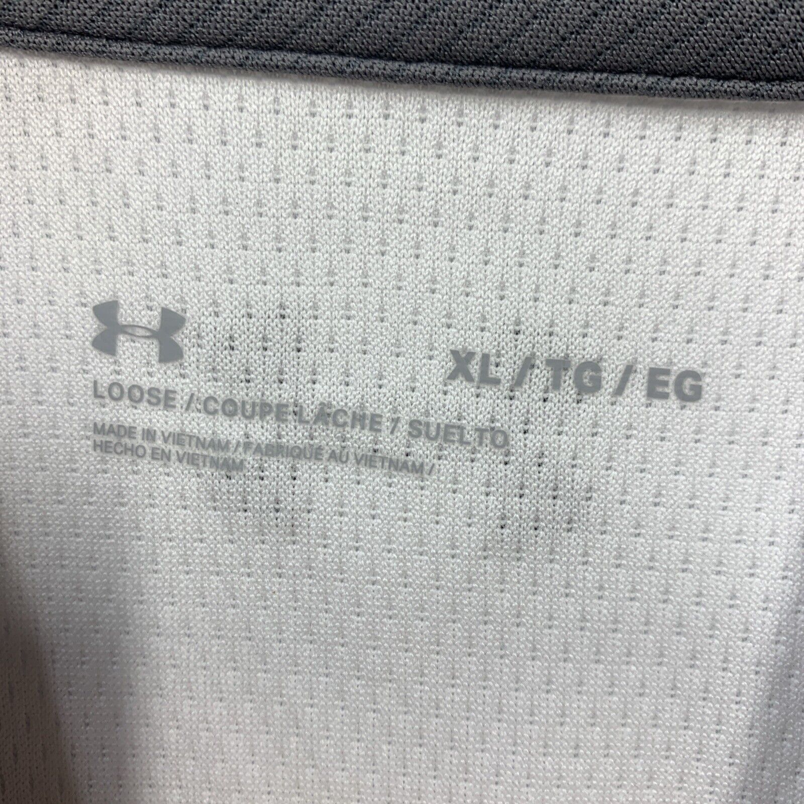 Under Armour Loose Athletic Tech Polo Men White Golf Short Sleeve Soft - Size XL