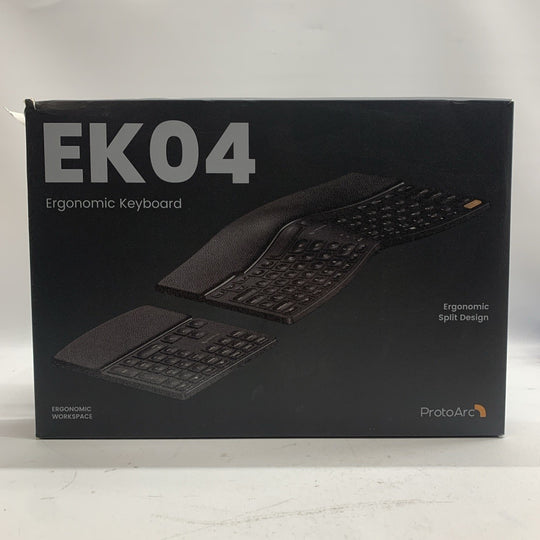 ProtoArc Wireless Ergonomic Keyboard, EK04 2.4GHz Wireless Ergo Keyboard Black