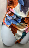 La Blanca Floral Rhythm Bandeau Mio (Multi) Womens Swimsuits One Piece Size 8