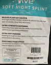 Leg Brace Support Splint Trigger Point Night Plus Stretch Wedges Soft Gray Large
