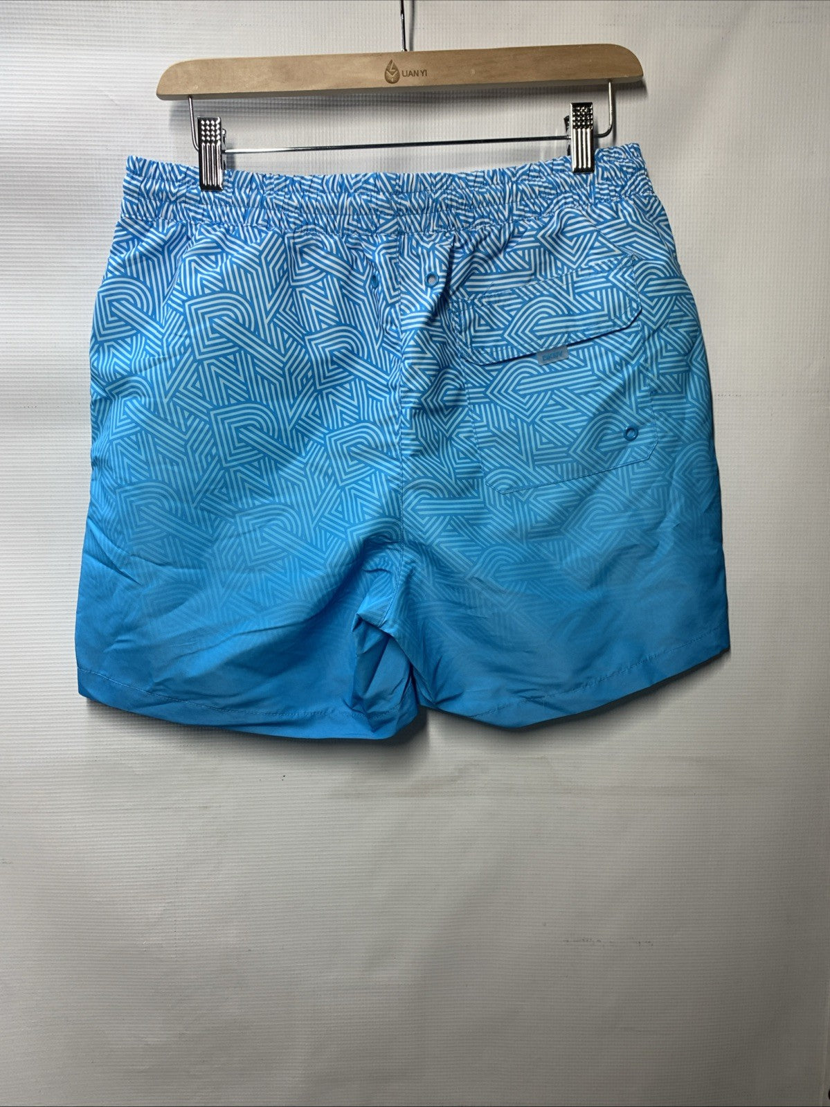 DKNY Men's Blue Swim Short Trunks Board Shorts Quick Dry Size Medium Swimwear