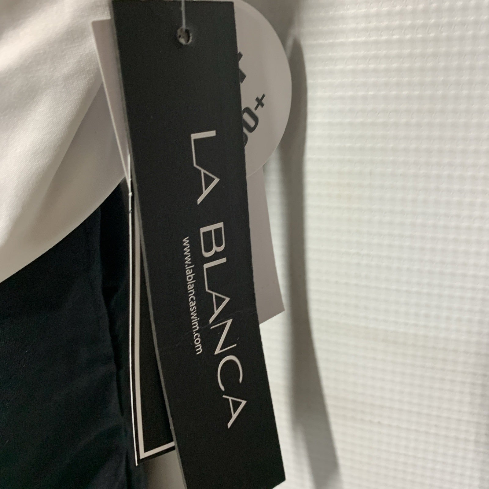 La Blanca One-Piece Women's Swimsuit Black & White LB3ZZ03 Size 16 Swimwear