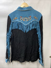 JOHN MOON Women's Embroidered Western Buttons Down Shirts Size 2XL Long Sleeve