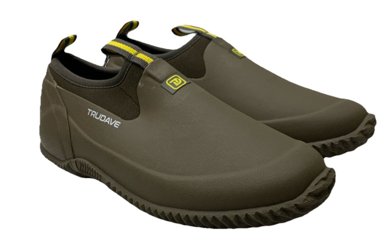 Waterproof Garden Shoes Men's Rain Boots Women's Slip-On Footwear Rubber Olive