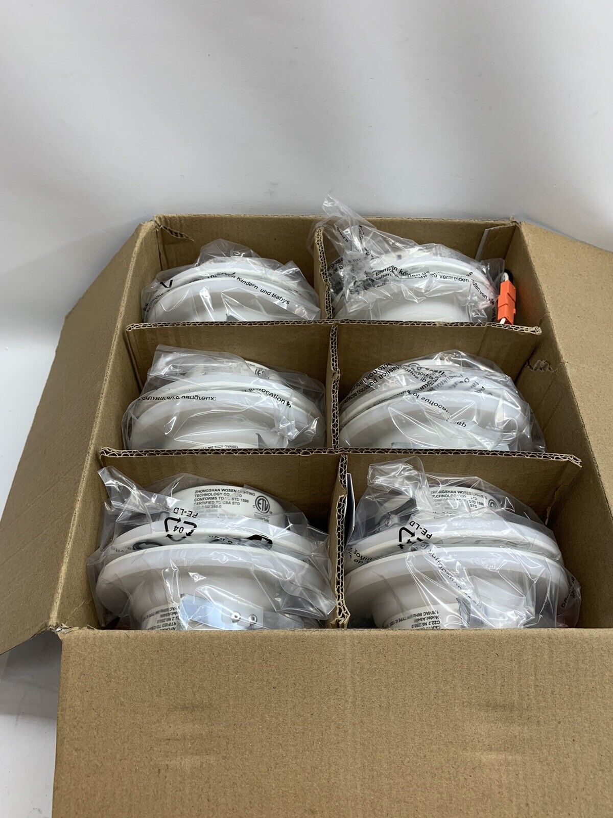 Powerasia 4 Inch 5CCT Retrofit Recessed LED Downlights 9W 630LM White (12 Pack)
