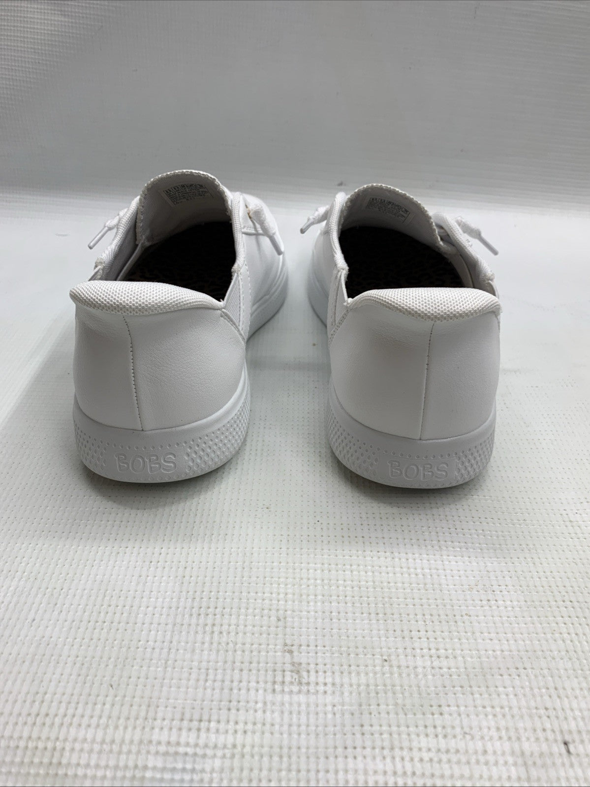 Bobs from Skechers 114456 Memory Foam Casual Slip On Sneaker Choose 8.5 White