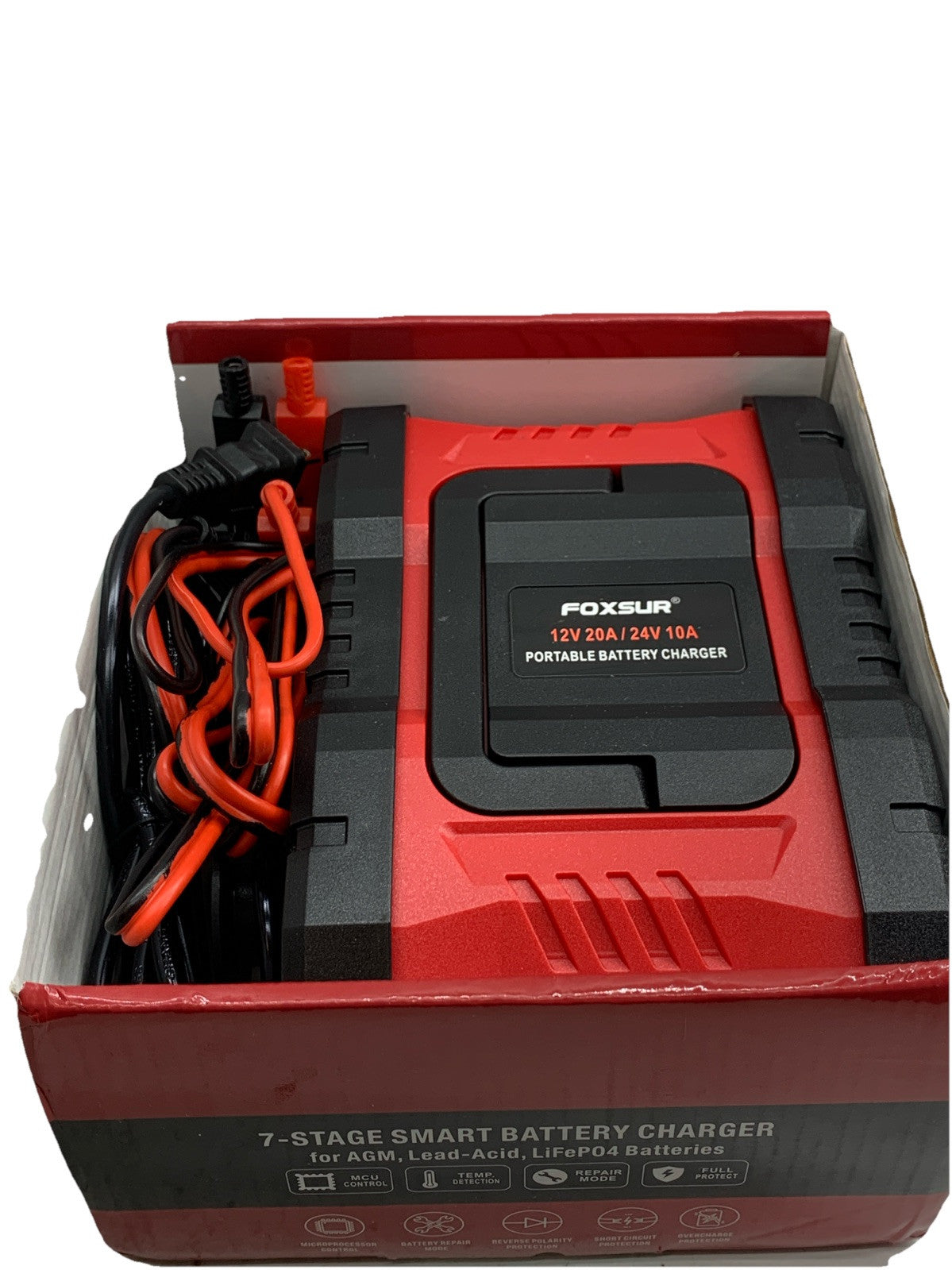 20A 12V/24V Car Battery Charger 7-Stage Automatic Trickle Charger Maintainer