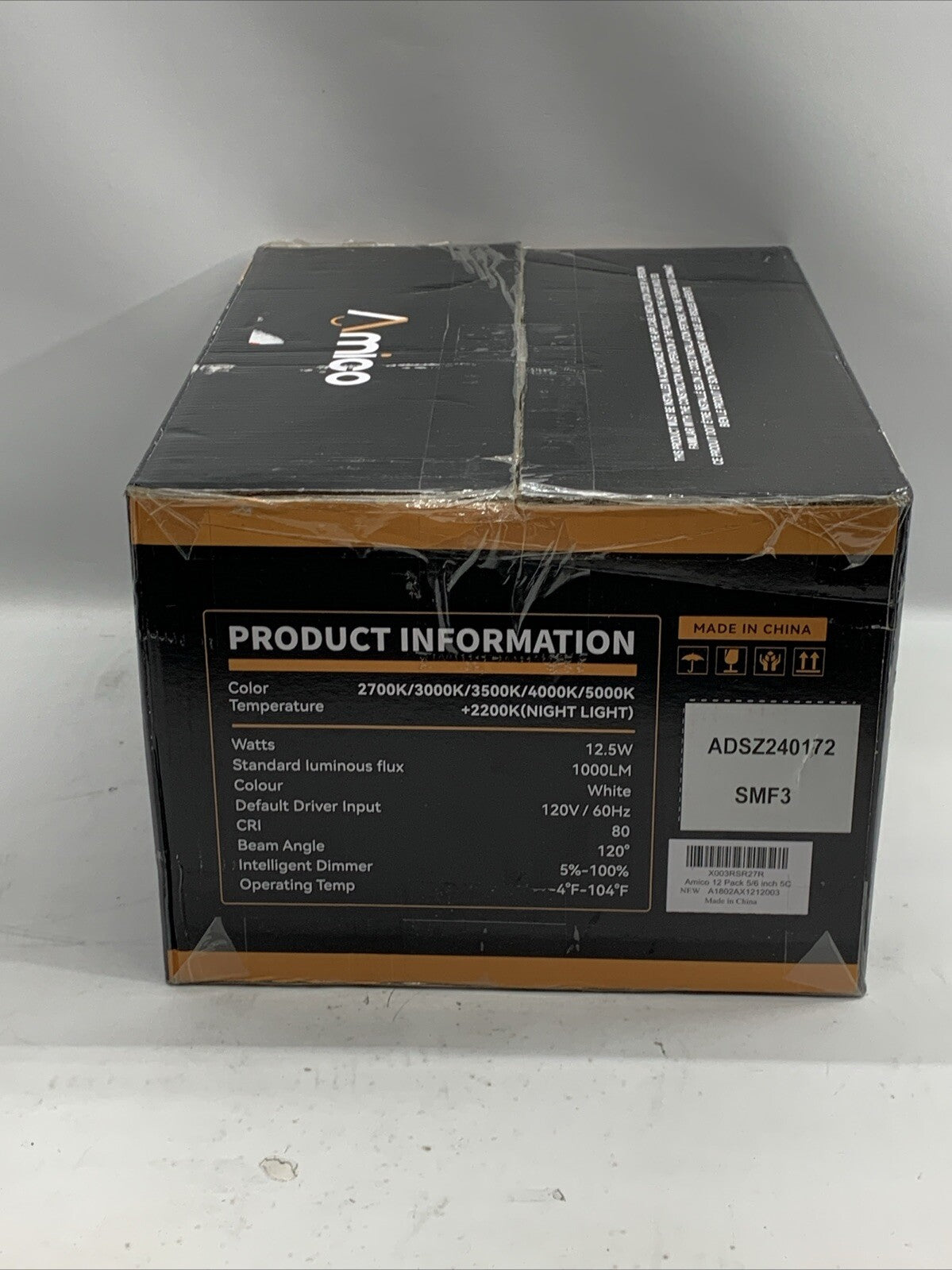 11-Pack 5/6” 5CCT in 1 LED Can Light w/Night Light 2700k/3000k/4000k/5000K/6000K