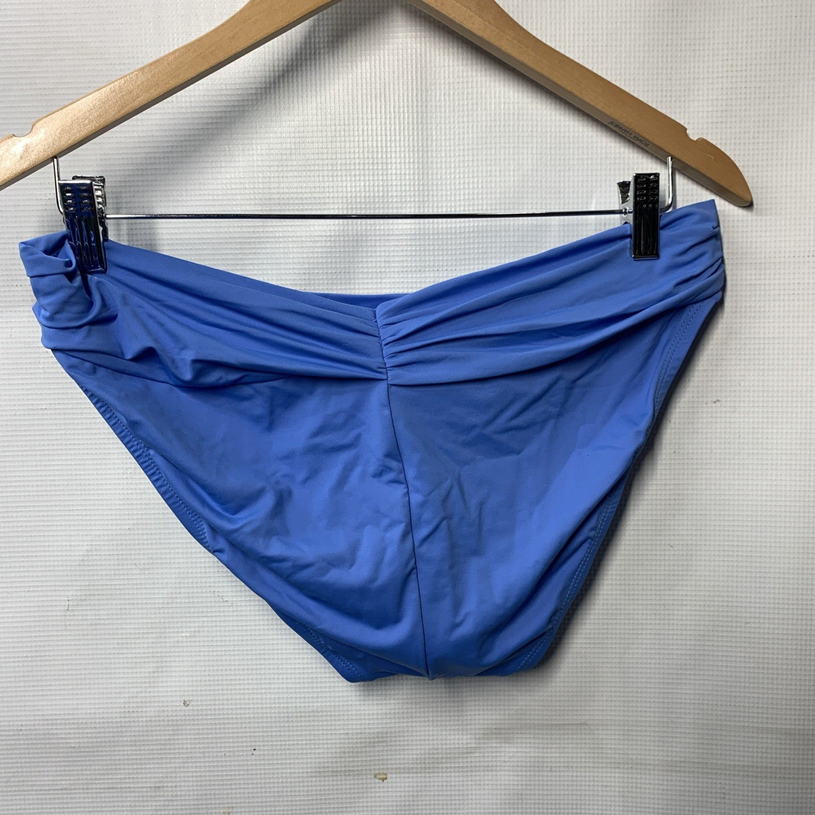 La Blanca LB0IG95 Island Goddess Shirred Band Hipster Bikini Bottom Chambray 12