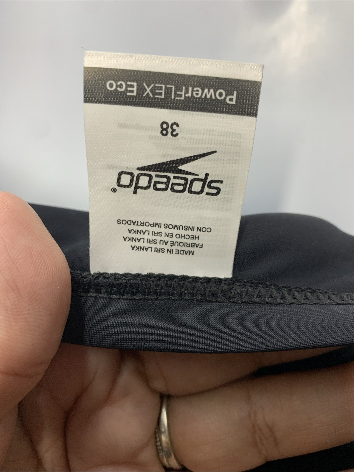 Speedo Men's Powerflex Eco Solid Swim Race Brief Size 38