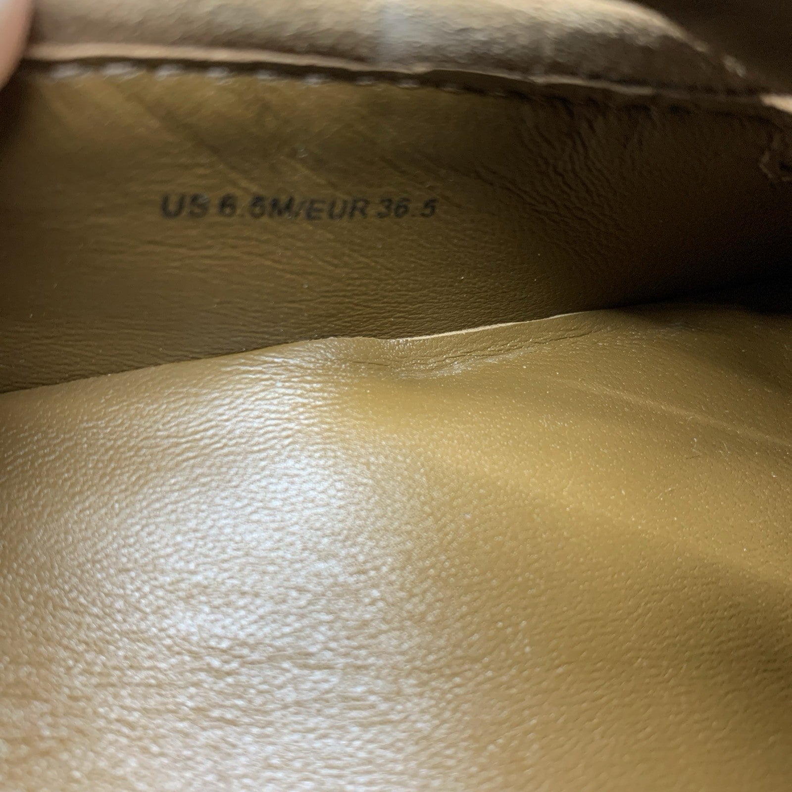 Vince Women’s Robin Loafers Pull-On Square Toe Shoes Size 6.5 Light Fawn Brown