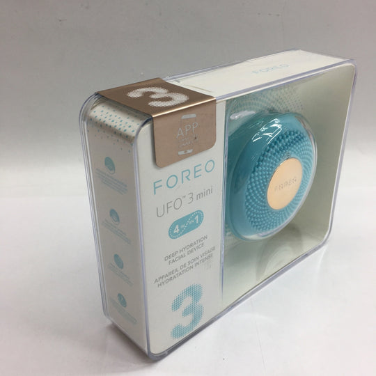 FOREO UFO 3 MINI Deep Hydration Facial Device Mask Infuser LED Therapy Artic Blu