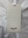 GRACE KARIN Women's Cropped Cardigan V-Neck Button Down Size Small Long Sleeve