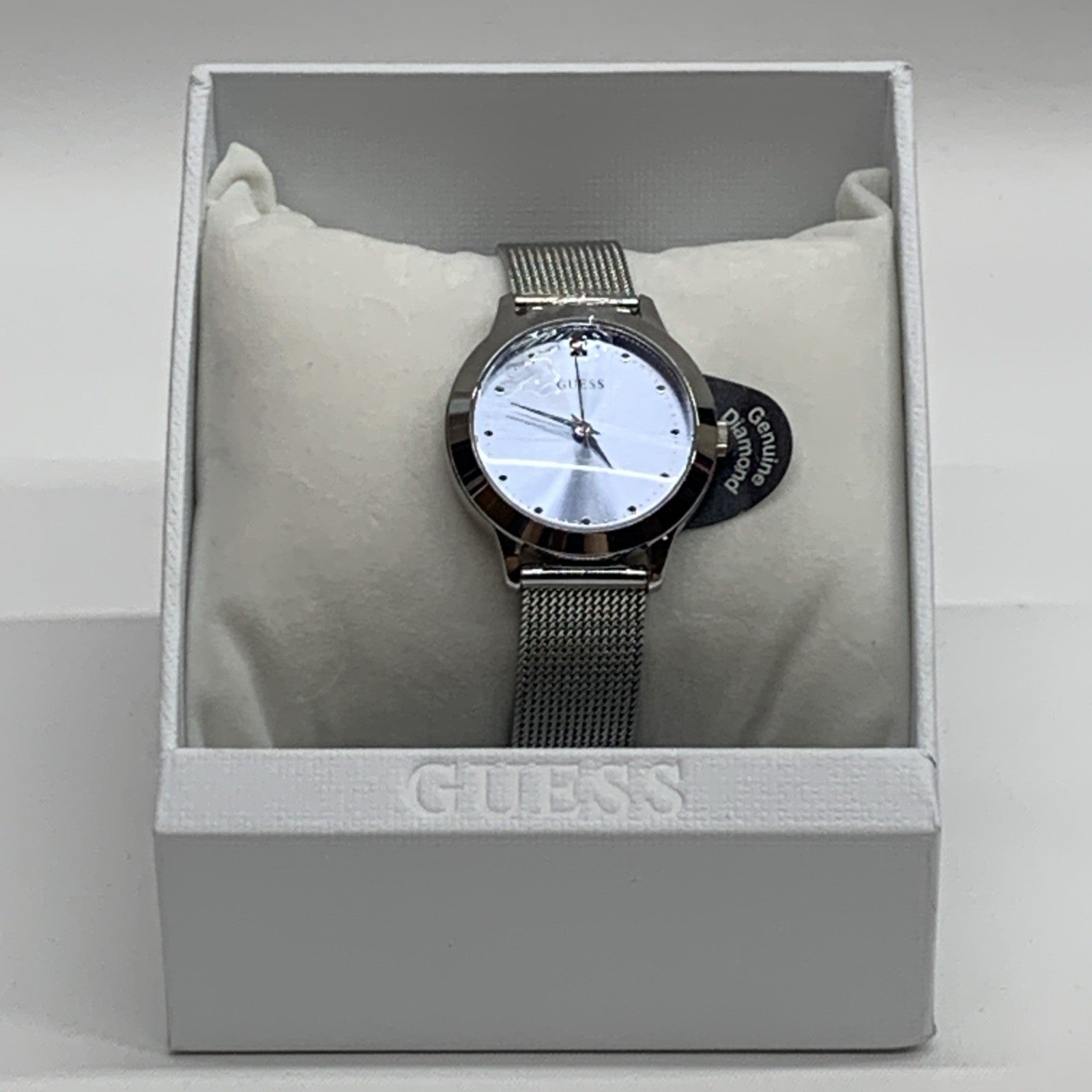 GUESS Women's Quartz Stainless-Steel Strap Silver Casual Watch Analog U1197L2