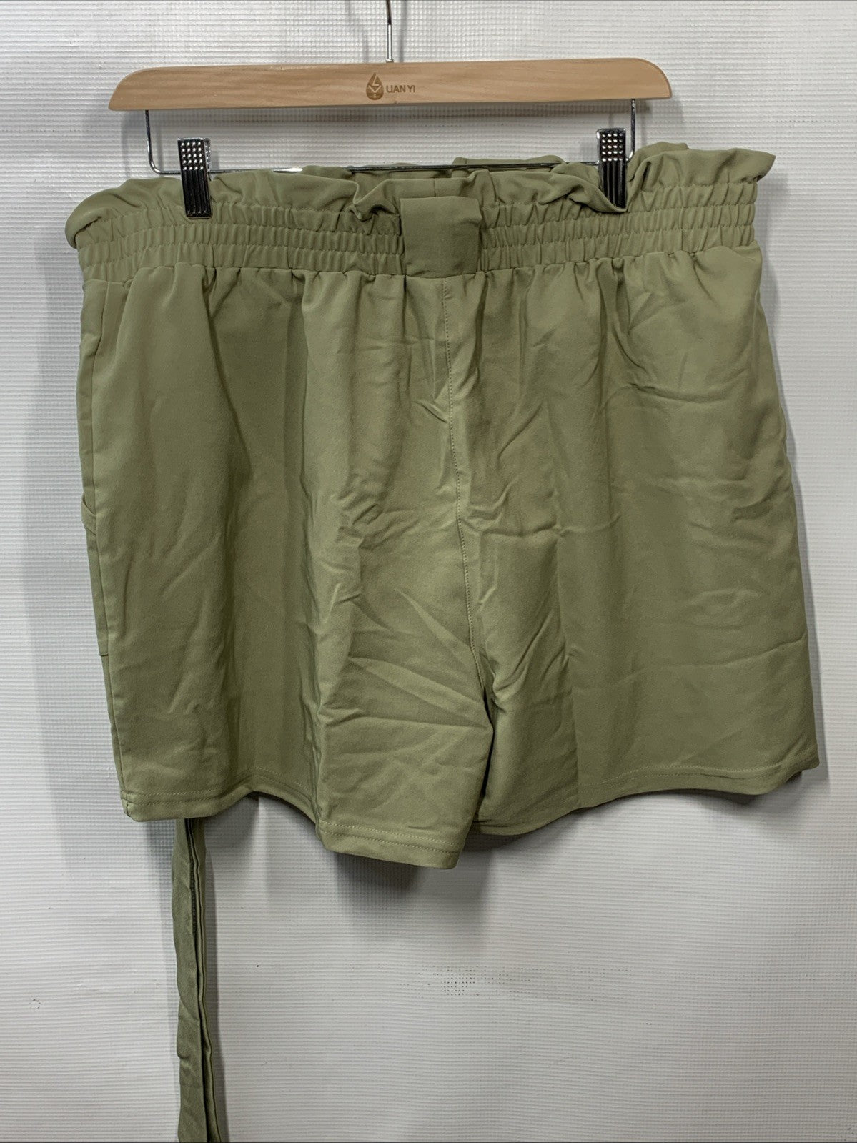 GRACE KARIN Women Bowknot Tie Waist Summer Casual Shorts with Pockets Size 2XL