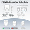 Tadashi Bidet Toilet Seat Elongated, Heated Toilet Seat, Instant Warm Water