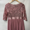 Ever Pretty Women's Sequin Chiffon Formal Evening Dresses 3/4 Sleeve Size 10