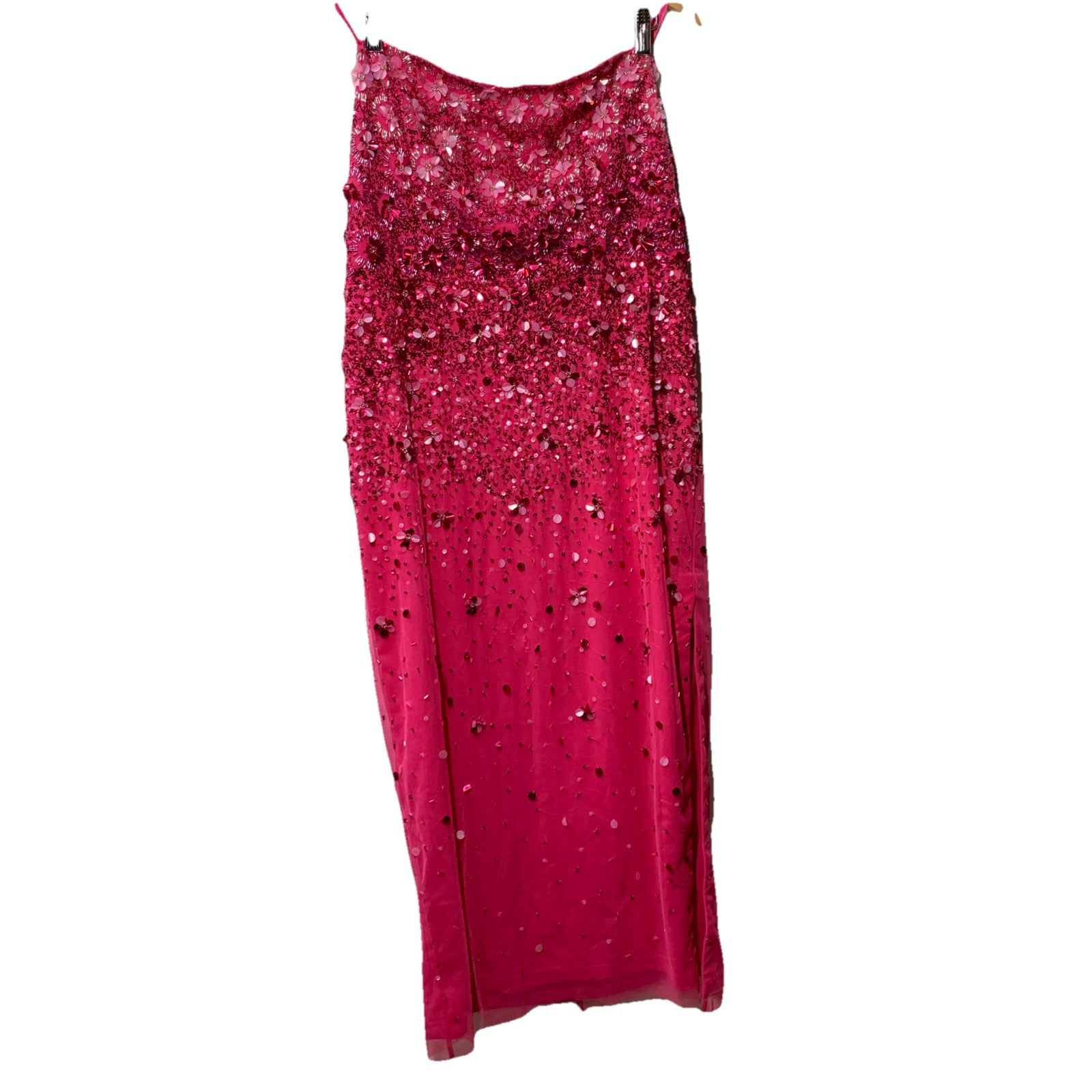 Adrianna Papell Women's Beaded Gown Cocktail Party Dress Sleeveless Size 14