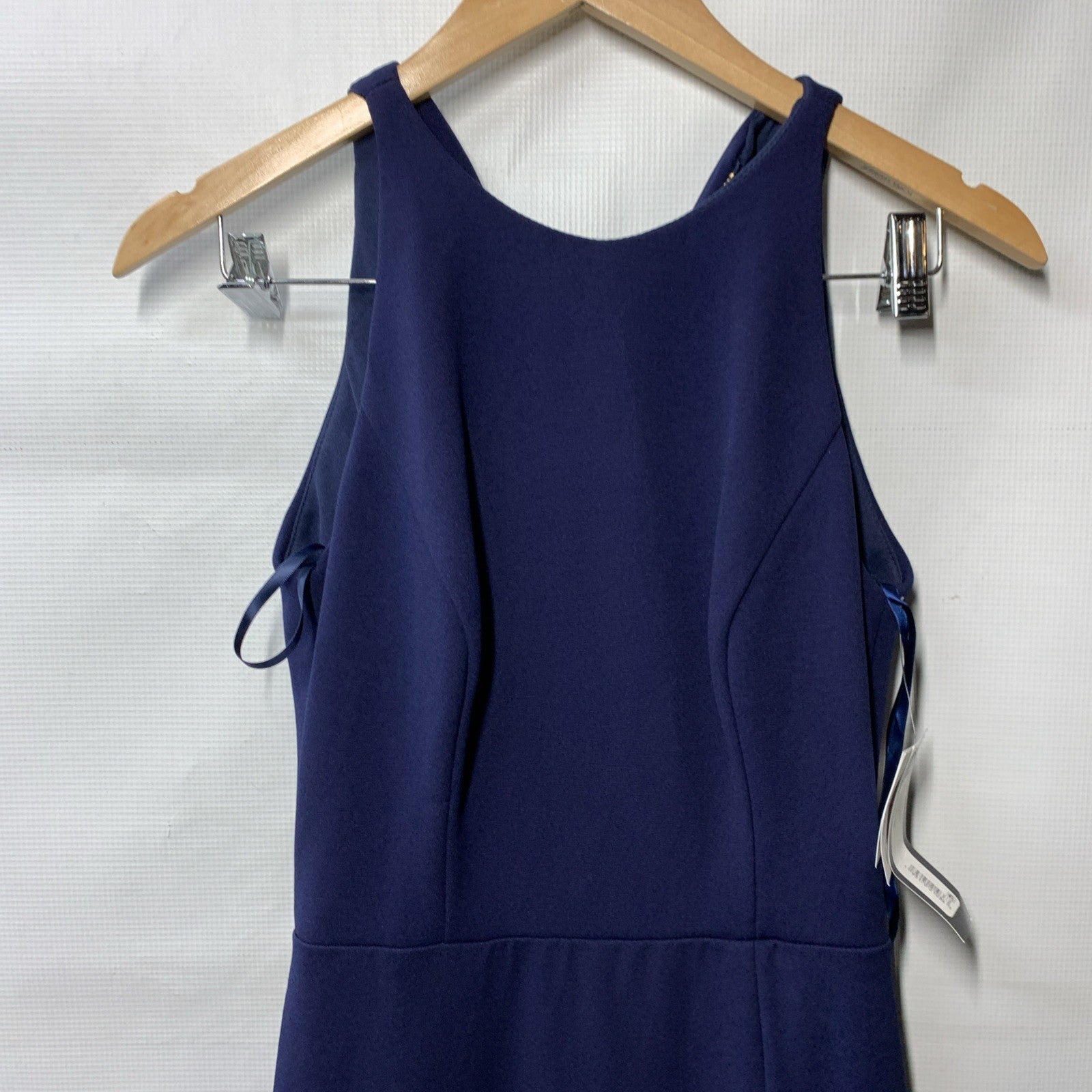 Betsy & Adam Ruffle Long Gown Dress Sleeveless Elegant Cocktail Party Size 4
