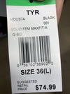 TYR Durafast Black Elite Solid One Piece Swimsuit MDUS7A Size 36 Durable Flexibl