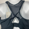 Yvette Womens Ladies Sport Bra Size 3XL E100556A91 Zip Front Wirefree Dark Black