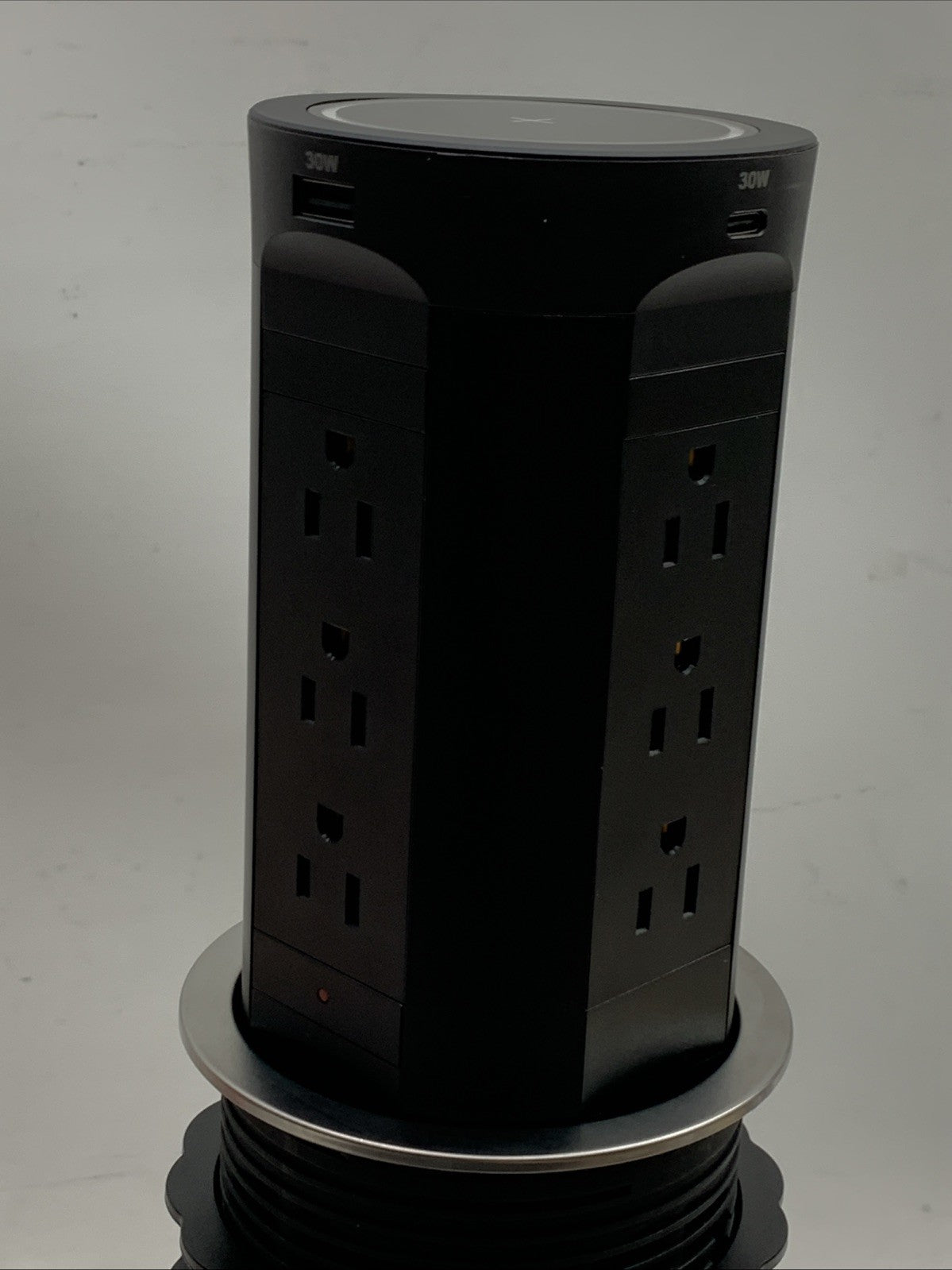 OfficeLink Pop Up Countertop AC Outlet USB-A/USB-C Ports Wireless Charging Pad