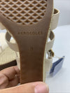 Woman's Sandals Aerosoles Paige Wedge Heel Sandal 9W Eggnog Buckled anklestrap