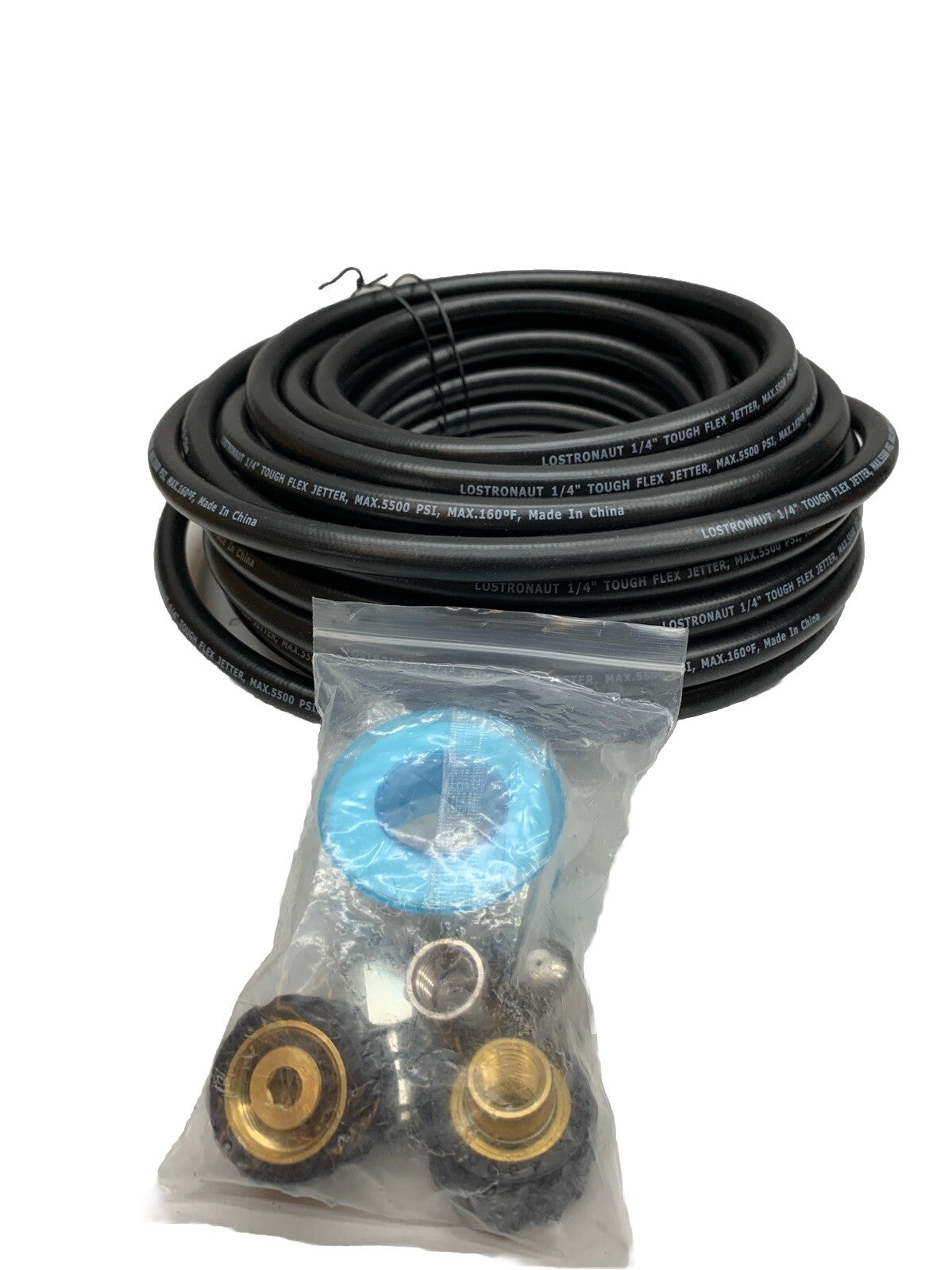5500 PSI Sewer Jetter Kit 50 FT Drain Cleaning Hose for Pressure Washer 1/4
