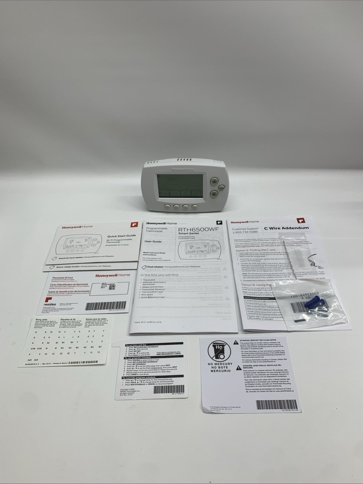 Honeywell Wi-Fi 7-Day Programmable Smart Thermostat RTH6580WF Control Anywhere