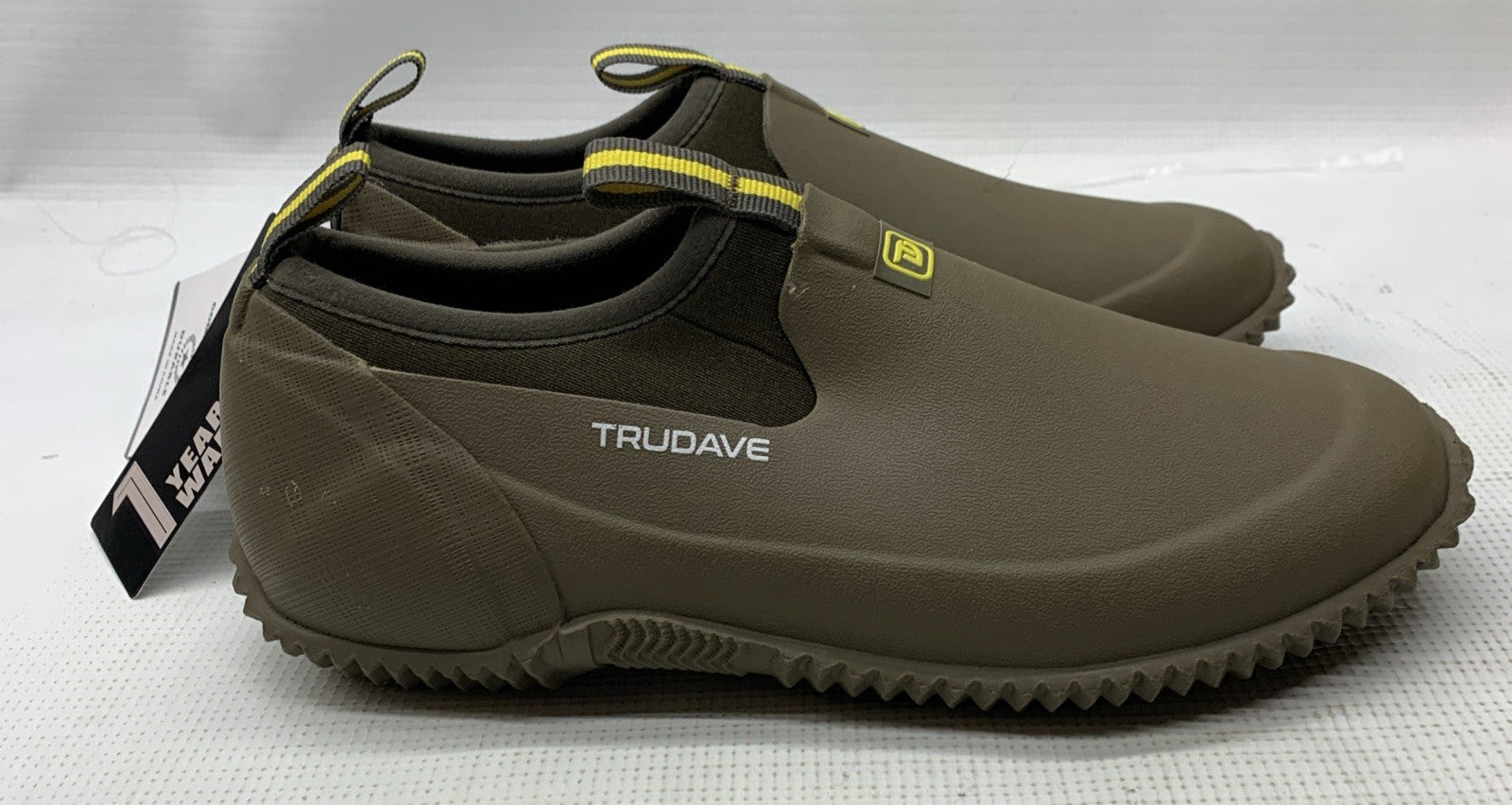 Waterproof Garden Shoes Men's Rain Boots Women's Slip-On Footwear Rubber Olive