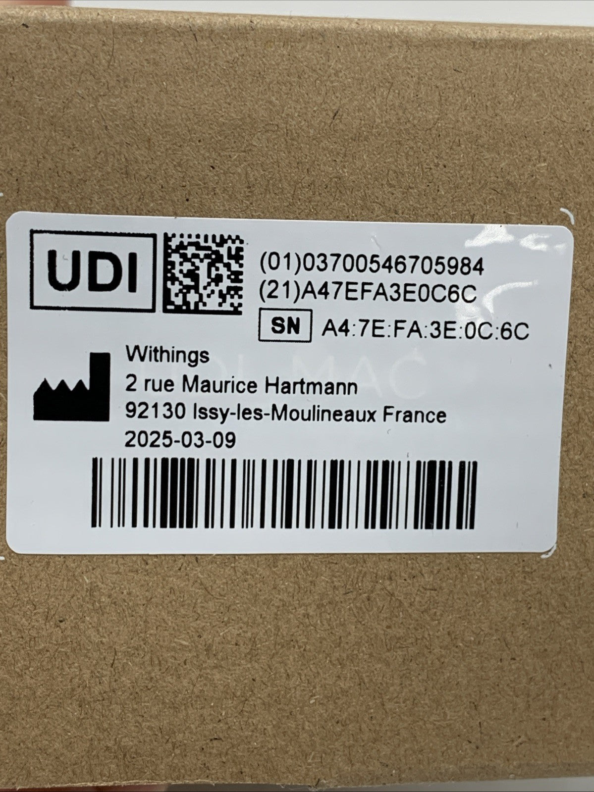 Withings BPM Connect Smart Blood Pressure Monitor Clinically Validated Gray/Whit