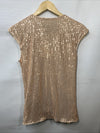 GRACE KARIN Womens Sparkle Sequin Top Shimmer Glitter Blouse Twist Front Size S