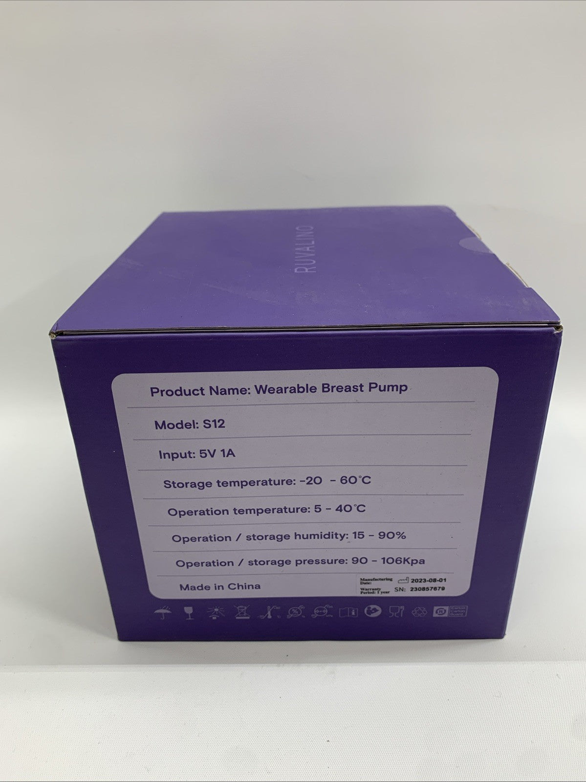 2 Pumps Ruvalino Wearable Electric Breast Pump-3 Pumping Modes. 6oz Capacity