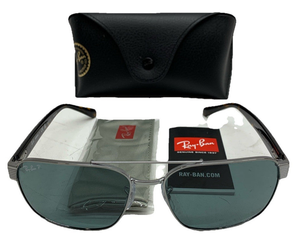 Ray-Ban Sunglasses 0RB3751CH Polish Gunmetal Polar Light Blue 145/61 004/3R E645