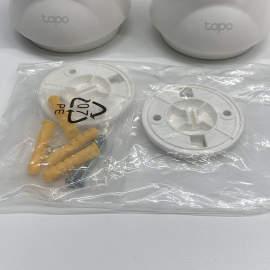 Tapo C210P2 Indoor 2K Pan/Tilt Security Camera 2-Way Audio Night Vision - 2 Pack