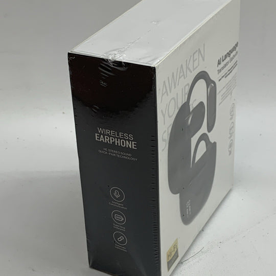 Ai Language Translation Earbuds Wireless Earphones Black Real-Time 3in1 144 Lang