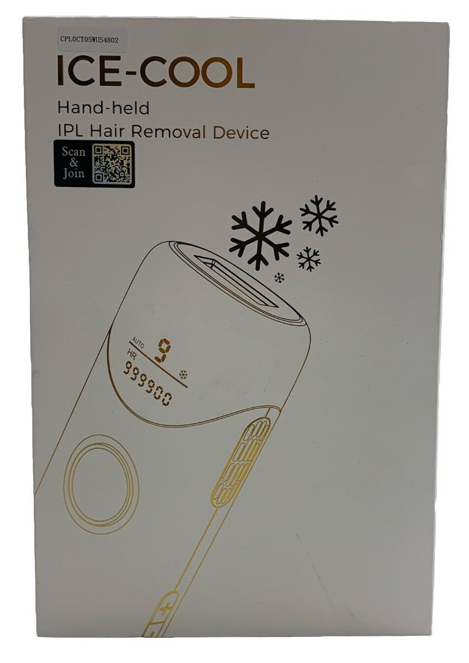 Ice-cool Handheld IPL Hair Removal Device for Nearly Painless & Long-Lasting