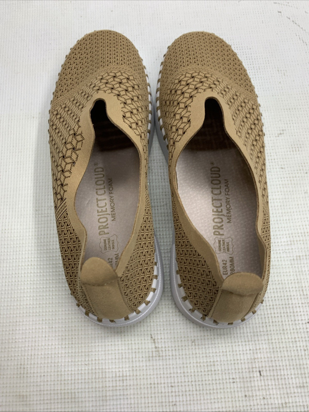 Project Cloud Women's Brown 11 Platform Sneaker Slip-On Memory Foam Comfort