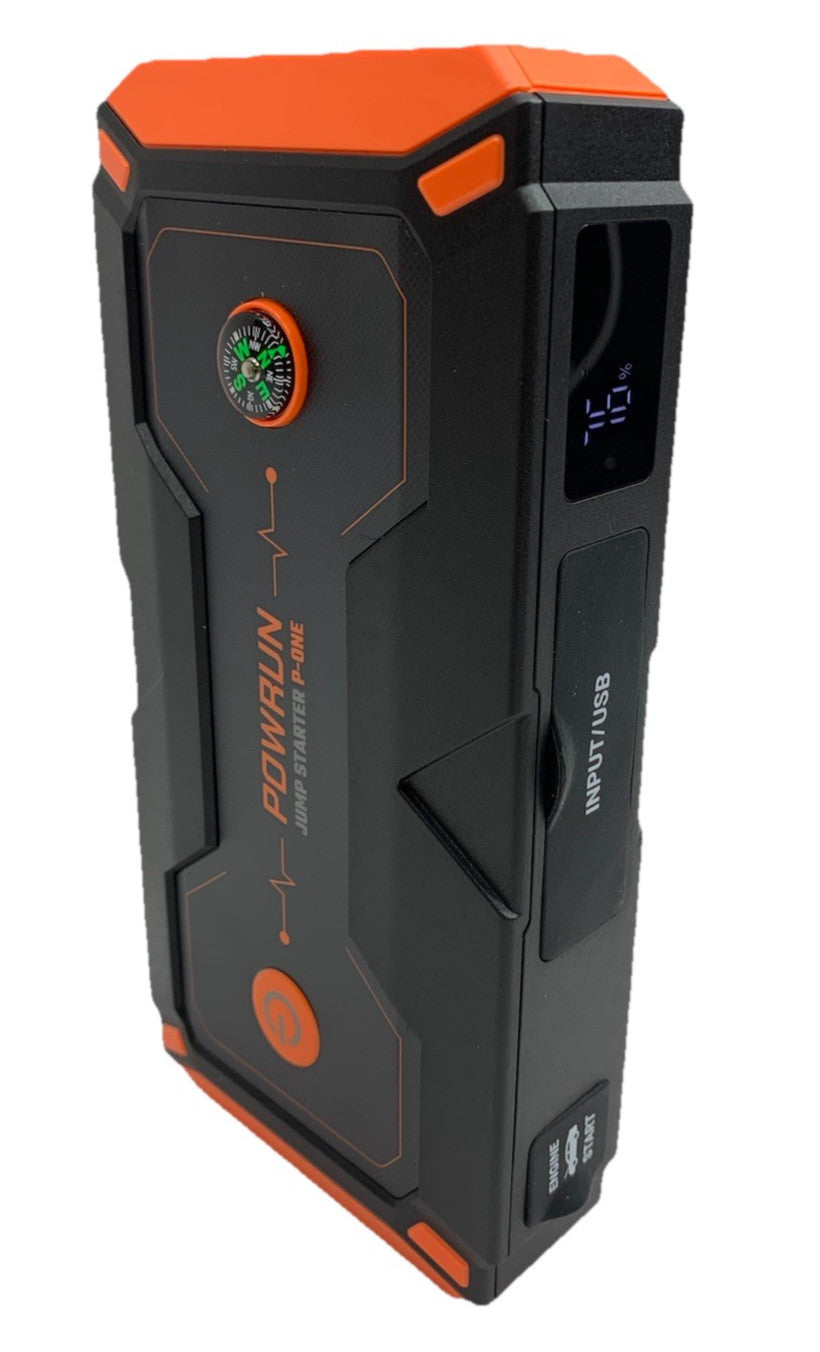 Powerun P-One 2000A Portable 12V Car Battery Jump Starter W/Device Charging Port