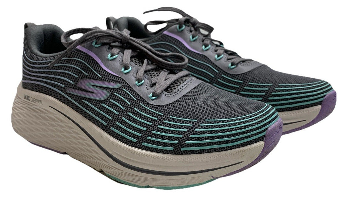 Skechers Max Cushioning Elite 2.0 Sneaker Women Size 9 Gray Copper Infused Shoes