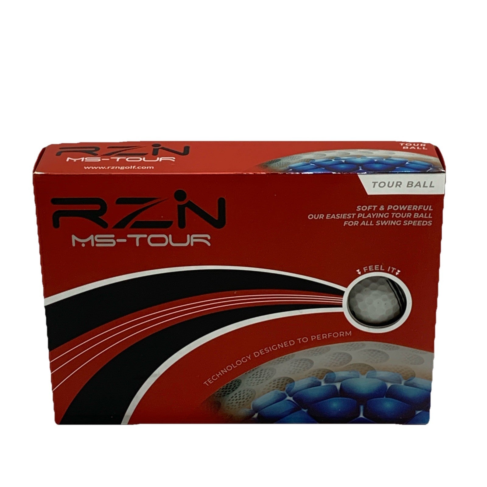 RZN Golf Ms-tour Golf Balls 3 Pieces 1 Dozen (set Of 12) Resin Golf Balls White